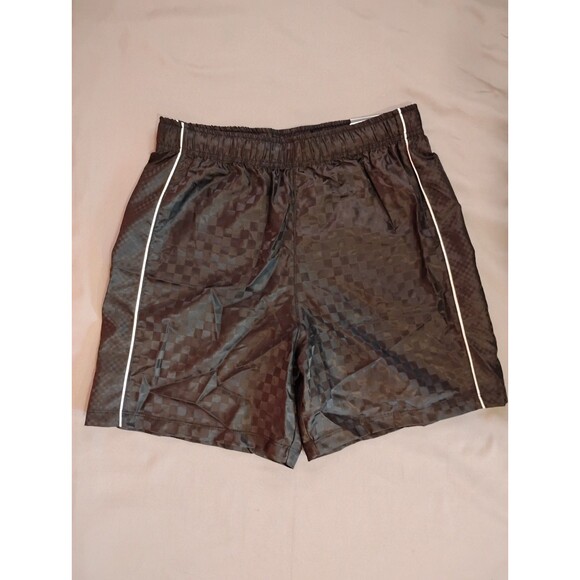 Boys DSG Woven Soccer Shorts Black Checkered Large 14-16 - Picture 1 of 5